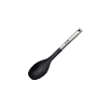 Cuchara de cocina de acero inoxidable con mango negro