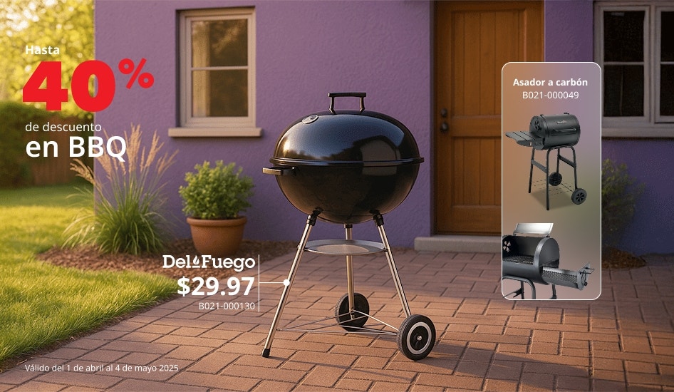 ¡Hasta 40% de descuento en asadores! Asador del Fuego código B021-000130 $29.97. Oferta por tiempo limitado.