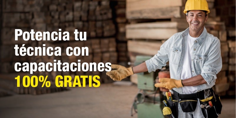 Hombre trabajando madera en un taller promocionando capacitaciones 100% GRATIS en RedPro